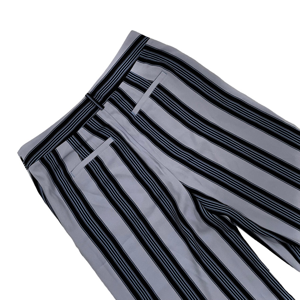 Ann Taylor LOFT Striped Crop Wide Leg Trousers, Sz 8P (missing tie sash) - Picture 10 of 12